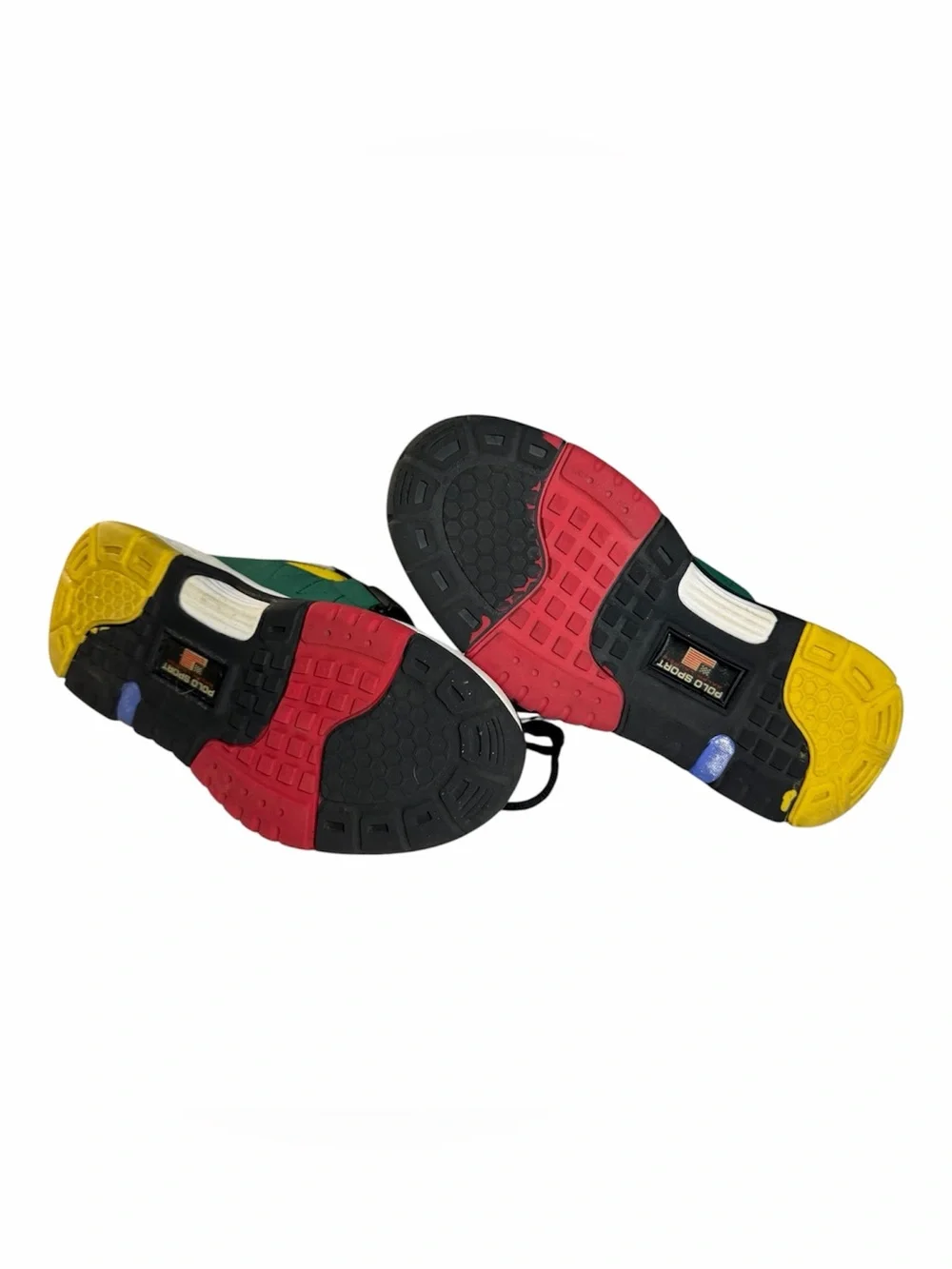 Polo Ralph Lauren Polo Sport PS100 High Top Multi Color Block Sneaker Boy/Mens 6